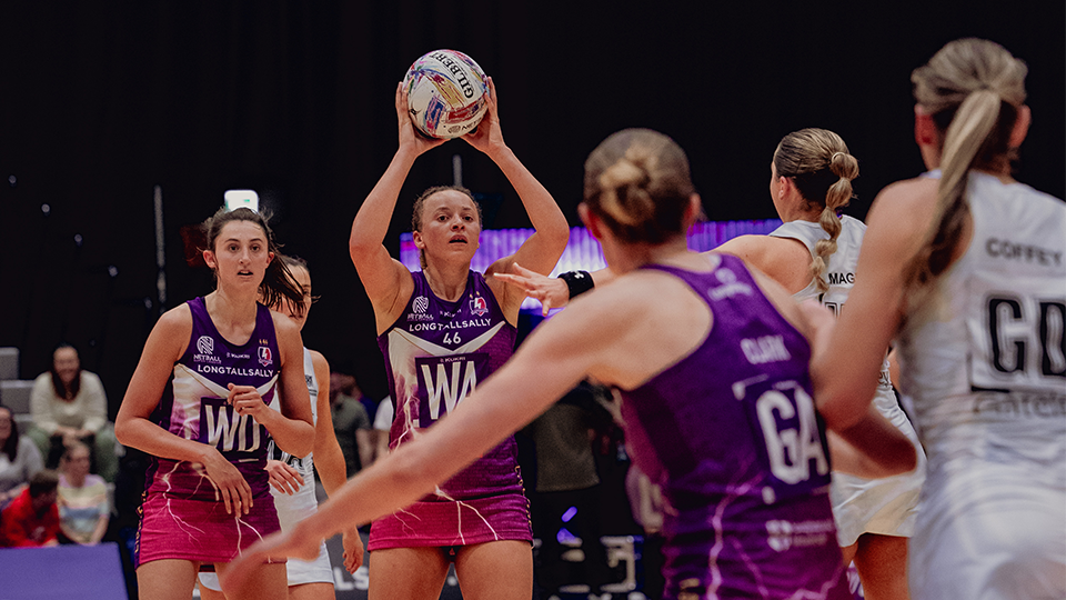 hannah joseph looking to pass to ella clark