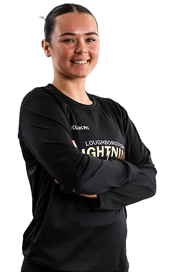 Georgie Brock-Taylor posing with her arms folded