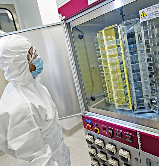 Flask processing in Centre for Biological Engineering