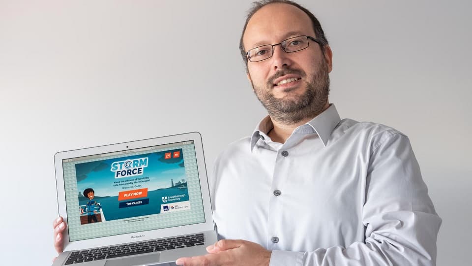 a man with a laptop