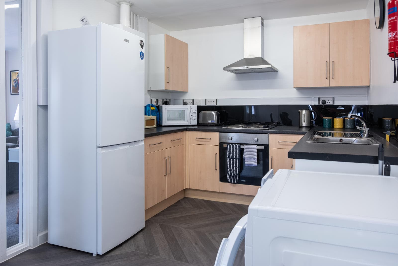 A fridge in Telford guest house