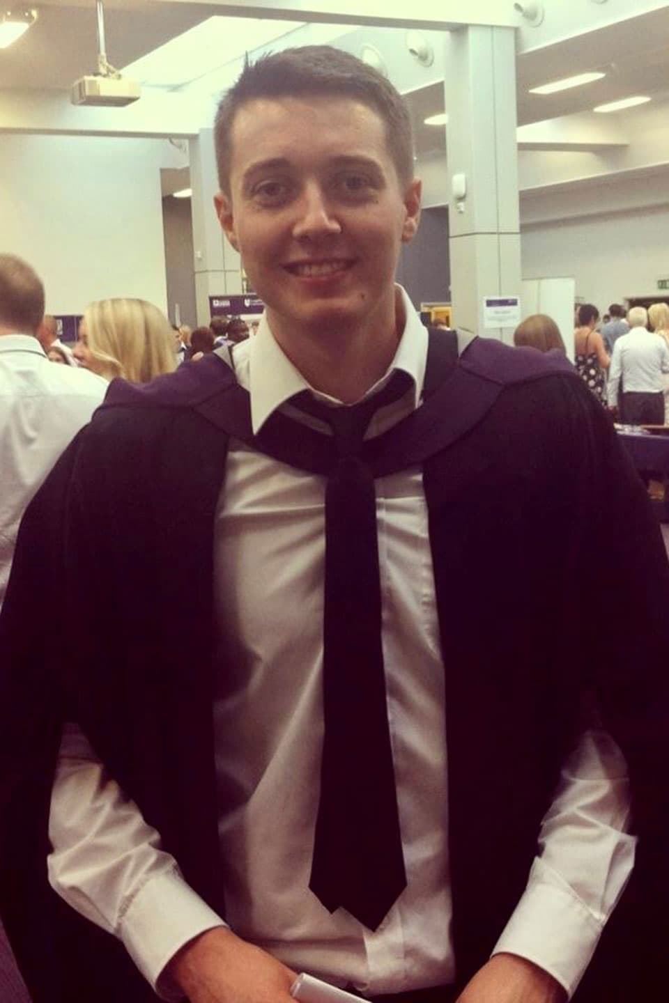 James at graduation
